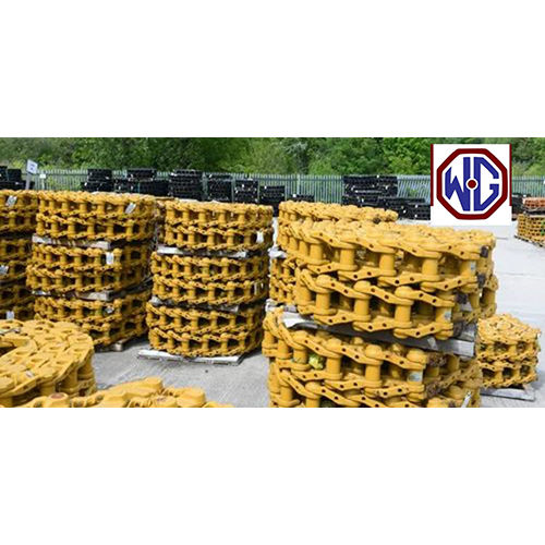 Yellow Industrial Excavator Track Chain