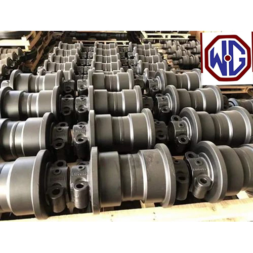 Excavator Track Roller - Color: Grey