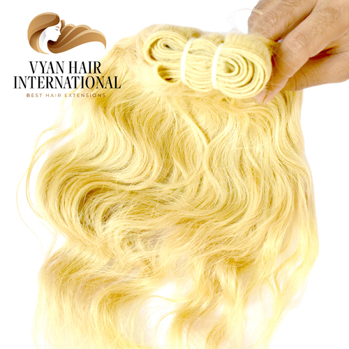 Cheap Raw Human 613 Virgin Russian Blonde Hair Bundles 613 Human Hair Weave Blonde Vendors 613 Cuticle Aligned Hair Bundles