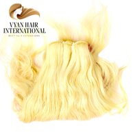 Cheap Raw Human 613 Virgin Russian Blonde Hair Bundles 613 Human Hair Weave Blonde Vendors 613 Cuticle Aligned Hair Bundles