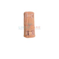 Cotton Crepe Bandage - 100% Cotton, 5-15 Cm X 3.25/3.5/4 Mtrs, Flesh Colour | Fast Edges, Breathable, Reusable, Metal Clips For Firm Support