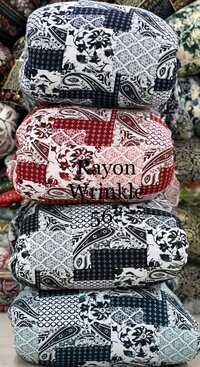 Rayon rinkal big panna use for kurti and dress  febric