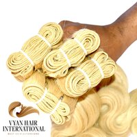 613 Virgin Hair Extension Cuticle Aligned Body Wave Hair 613 Virgin Blonde Hair Bundles
