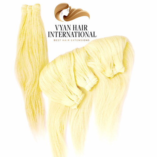 Raw Cuticle Aligned Straight Blond 613 Human Hair Virgin Hair Bundles