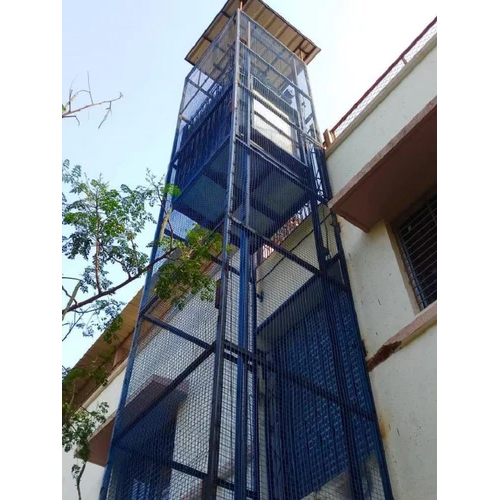 Double Mast Hydraulic Goods Lift