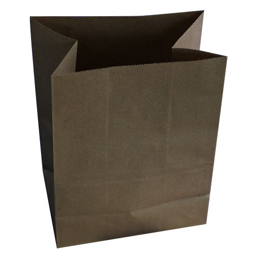 Coated Paper Square Bottom Grocery Bag