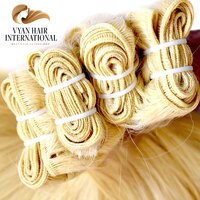 Raw Virgin Hair Bundle Blonde Cuticle Aligend Unprocessed 100 Human Russian Human Hair Blonde Bundles