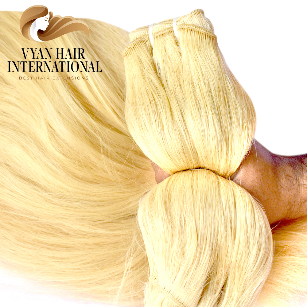 Raw Virgin Hair Bundle Blonde Cuticle Aligend Unprocessed 100 Human Russian Human Hair Blonde Bundles