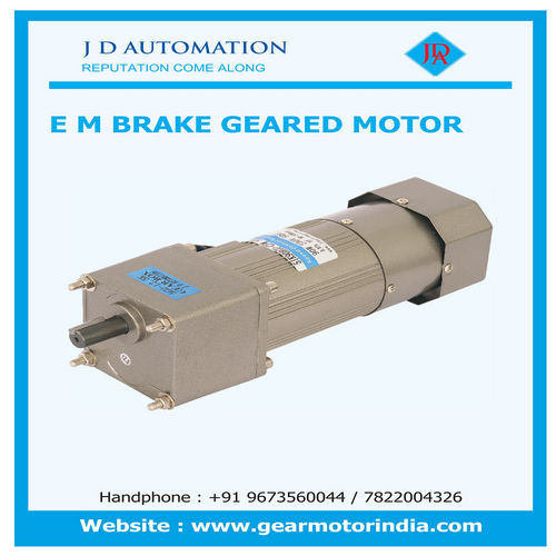 90Watt  Electromagnetic  Brake Geared Motor - Dimension (L*W*H): 90X90X350 Millimeter (Mm)