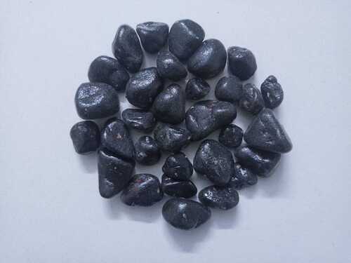 Black Color Coated Pebbles Stone Low Price Landscaping Stone Show Piece Stone Pebble Near Me