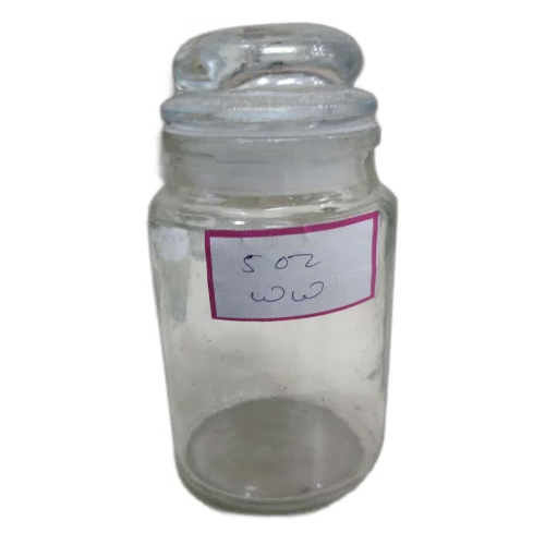 100 Ml Aromatic Candle Empty Glass Jar With Glass Lid Size: Customized