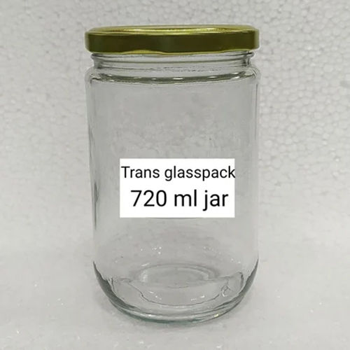 720 Ml Transparent Glass Jar