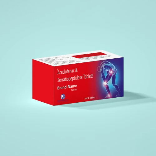 Aceclofenac And Serratiopeptidase Tablets