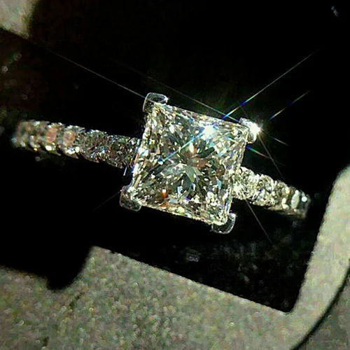 Radiant Cut Diamond Solitaire Engagement Ring