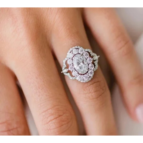 Oval Cut Diamond Solitaire Engagement Ring