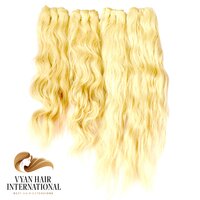 Brazilian Straight Hair Weave Bundles 100% Remy Human Hair Weft 3 Blonde Full 613 Color Hair Extensions
