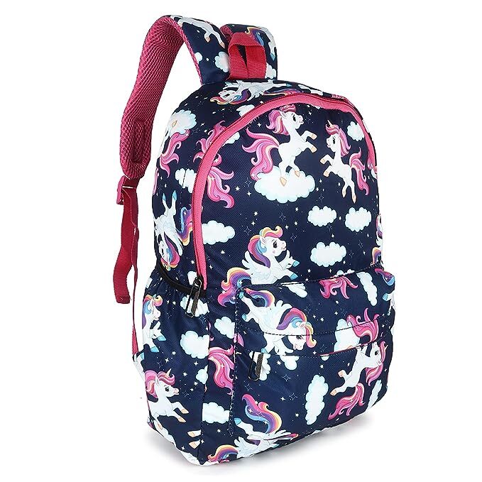 College going bag with lunch bag and pouch