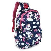 College going bag with lunch bag and pouch