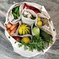 Cotton Canvas Vegetable Bag