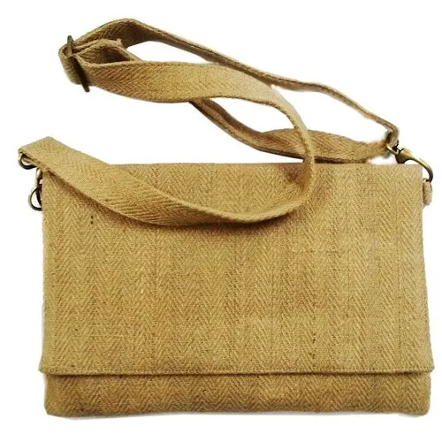 Jute Promotional Laptop Messenger Bag