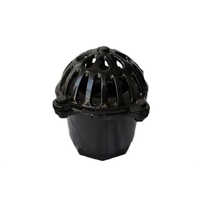 Cast Iron Foot Valve - Different Sizes Available, Black Color, Industrial Application