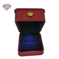 Square Ring Box - Color: Red