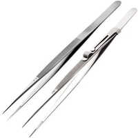 Stainless Steel Silver Diamond Tweezers - High-quality Stainless Steel, Eco-friendly , Easy Control For Industrial Use