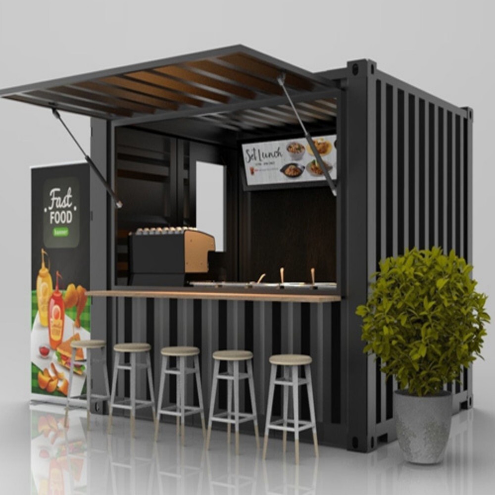 Portable Coffee Kiosk - Material: Steel