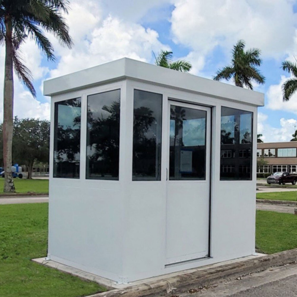 Portable Guard Room - Container Build, High Wind Resistance | PVC Door & Sliding Window Features