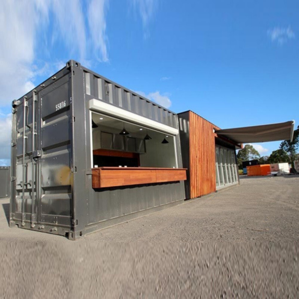40X10 Prefabricated Container Resturant - Material: Steel