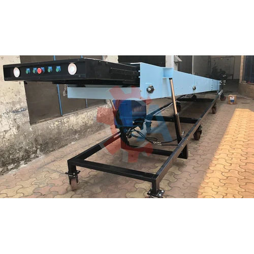 Mild Steel Portable Telescopic Belt Conveyor