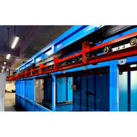 Econ Super 4-wheel Conveyor - Color: Blue & Red