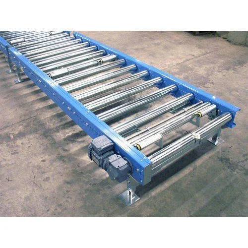 Blue & Silver Industrial Material Handling Conveyors