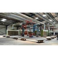 Towline Floor Conveyor Plant For Wood Finished Paint Shop - Color: Silver