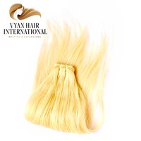 Double Drawn Blonde 613 Bulk Human Hair Silky Straight Hair