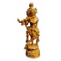Brass Laddu Gopal Statue - Durable Metal, Different Sizes | Polished Finish, Religious Indian Theme