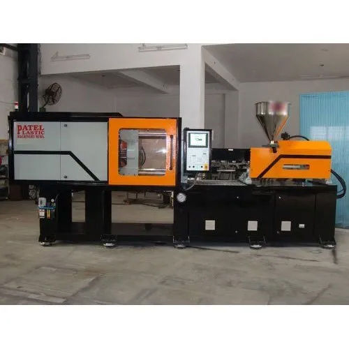 Plastic Injection Molding Machine - Stainless Steel Alloy, Black & Orange | High Efficiency, ECO Friendly, Lower Energy Consumption, Automatic Operation, Human Machine Interface, Versatile Molding Applications