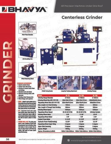 Centerless Grinding Machine