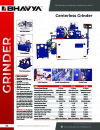 Centerless Grinding Machine - Color: White And Blue