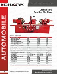 Crank Shaft Grinding Machine - Color: White And Blue