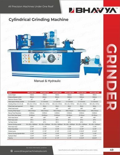 Hydraulic Cylindrical Grinding Machine