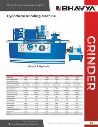 Hydraulic Cylindrical Grinding Machine - Color: Blue