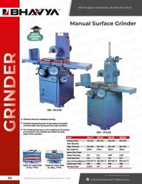 Manual Surface Grinding Machine - Color: White And Blue
