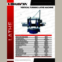 Double Column Vertical Lathe Machine - Color: Blue