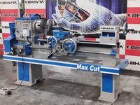 Standard Model Medium Duty Lathe Machine - Mild Steel, 220-440 Volt Power Supply, White And Blue | High Performance, Durable, Easy To Use And Maintain