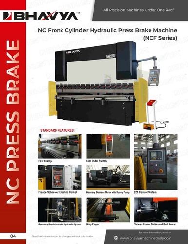 Front Cylinder CNC Hydraulic Press Brake Machine