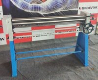 Hand Operated Slip Roll Machine - Color: White And Blue