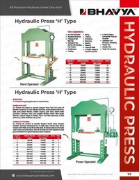 H Type Hand Operated Power Press Machine - Color: Green