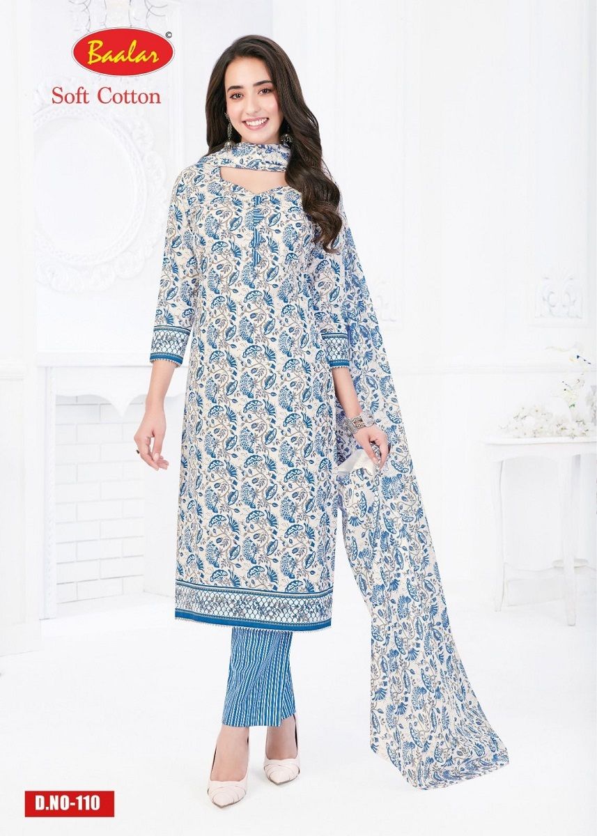 Baalar Soft Cotton Karachi - Dress Material