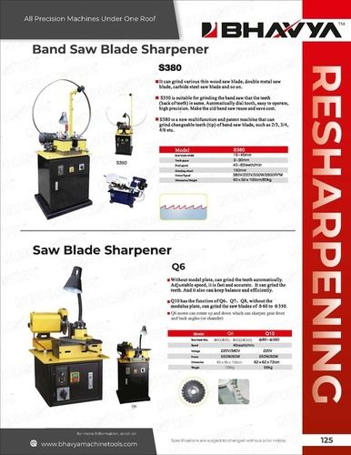 Black Q6 Saw Blade Sharpener Machine